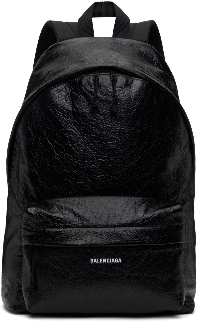Photo: Balenciaga Black Explorer Backpack