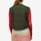 The Open Product Women's Shirring Workwear Vest in Charcoal