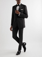 Brioni - Virgilio Silk-Trimmed Wool Tuxedo Jacket - Black