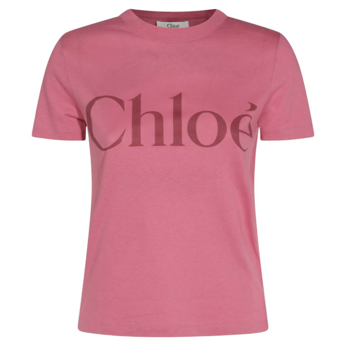 Chloe - Ruffled cotton-blend jersey T-shirt Chloe