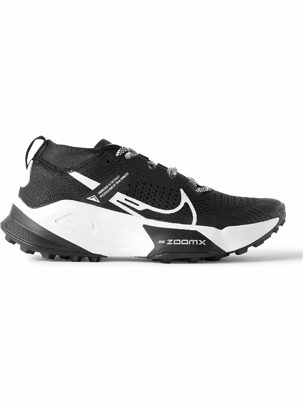 Photo: Nike Running - Zegama Rubber-Trimmed Mesh Trail Running Sneakers - Black