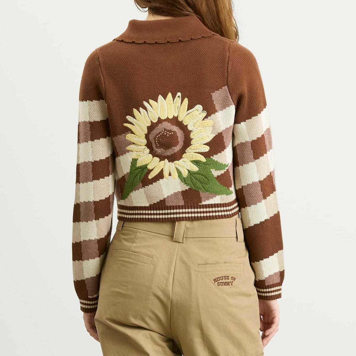 House Of Sunny Women's Sunflower Tripper Cardigan in Tobacco
