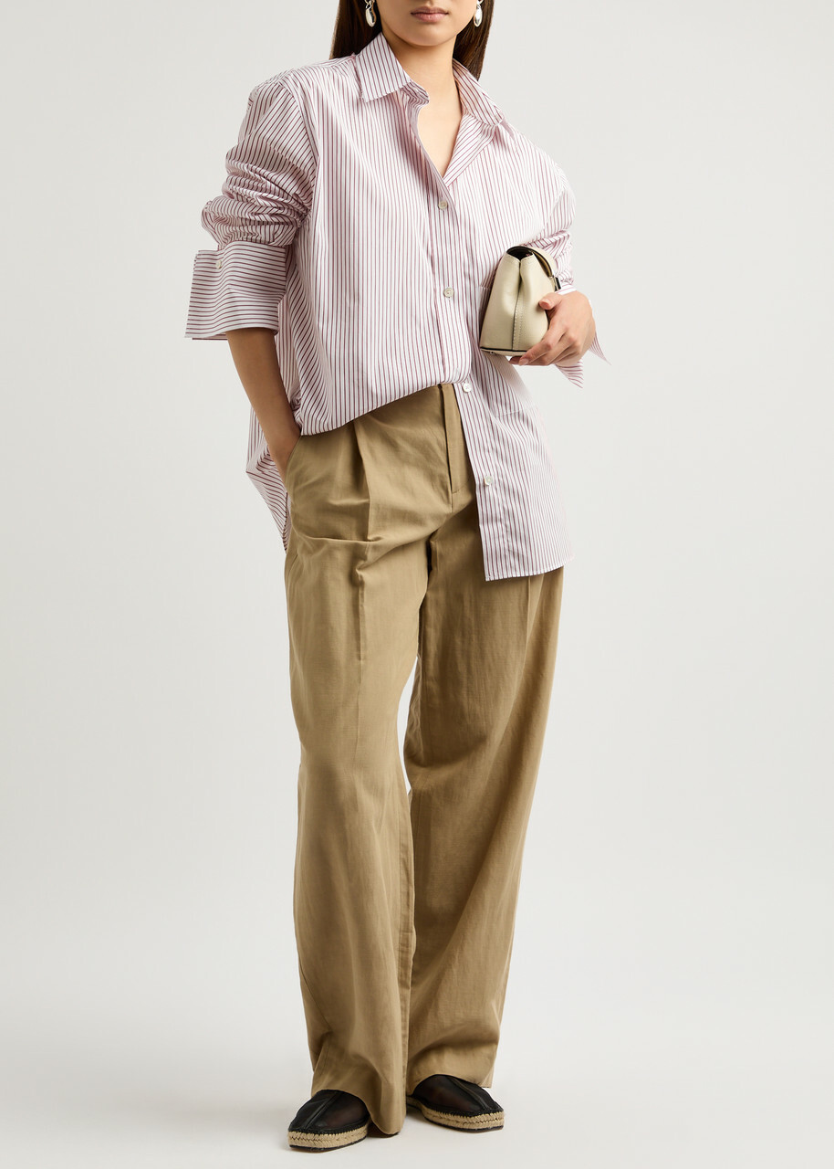 Rohe Striped Cotton-poplin Shirt Stripe