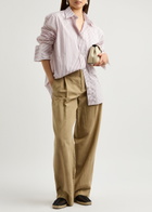 Rohe Striped Cotton-poplin Shirt Stripe