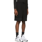 Y-3 Black Nylon Mixed Shorts