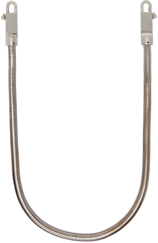 Photo: Rick Owens Silver Snake Chain Necklace