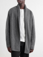 The Elder Statesman - Shawl-Collar Cashmere Cardigan - Gray