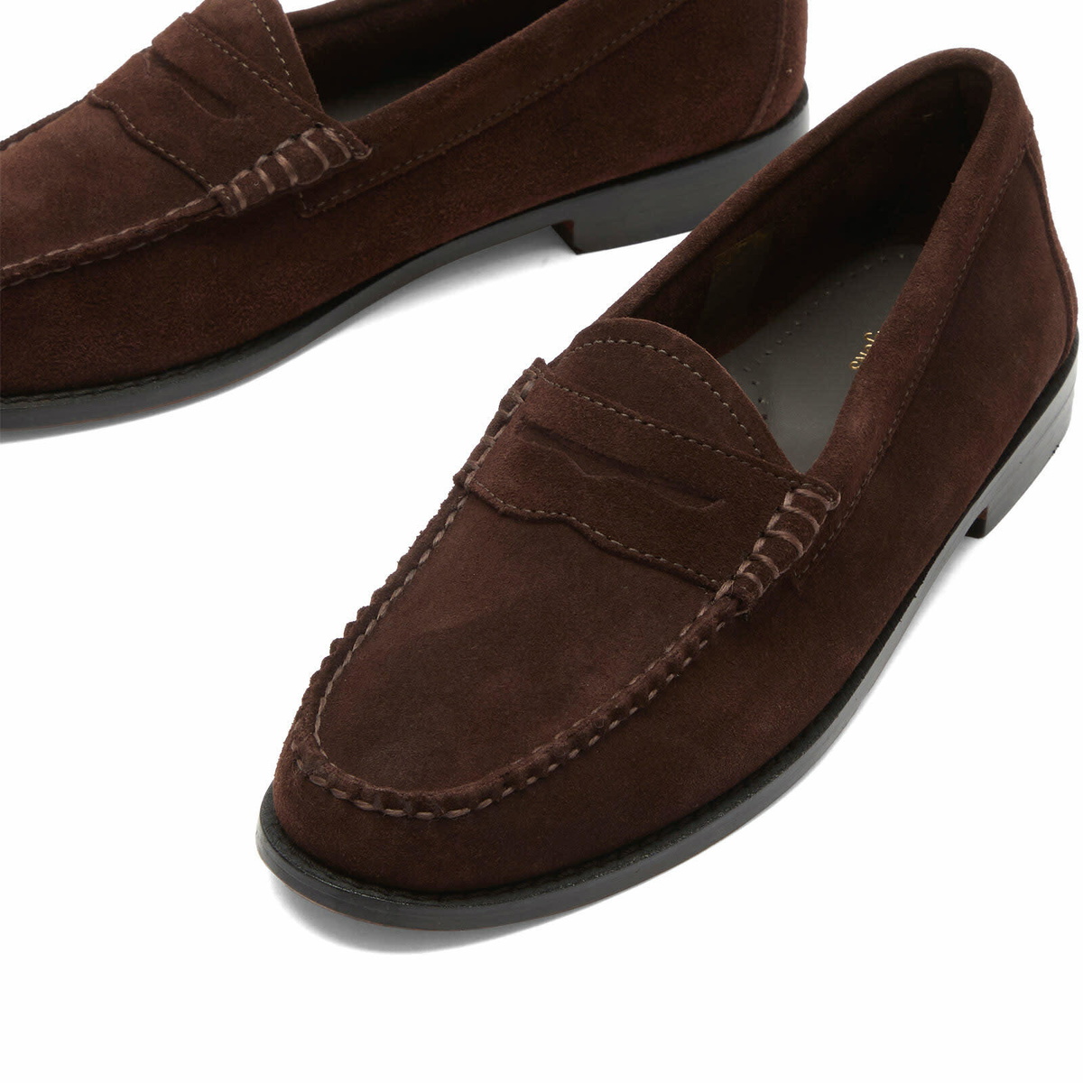 Bass Weejuns Women's Penny Suede Loafer in Chocolate Suede
