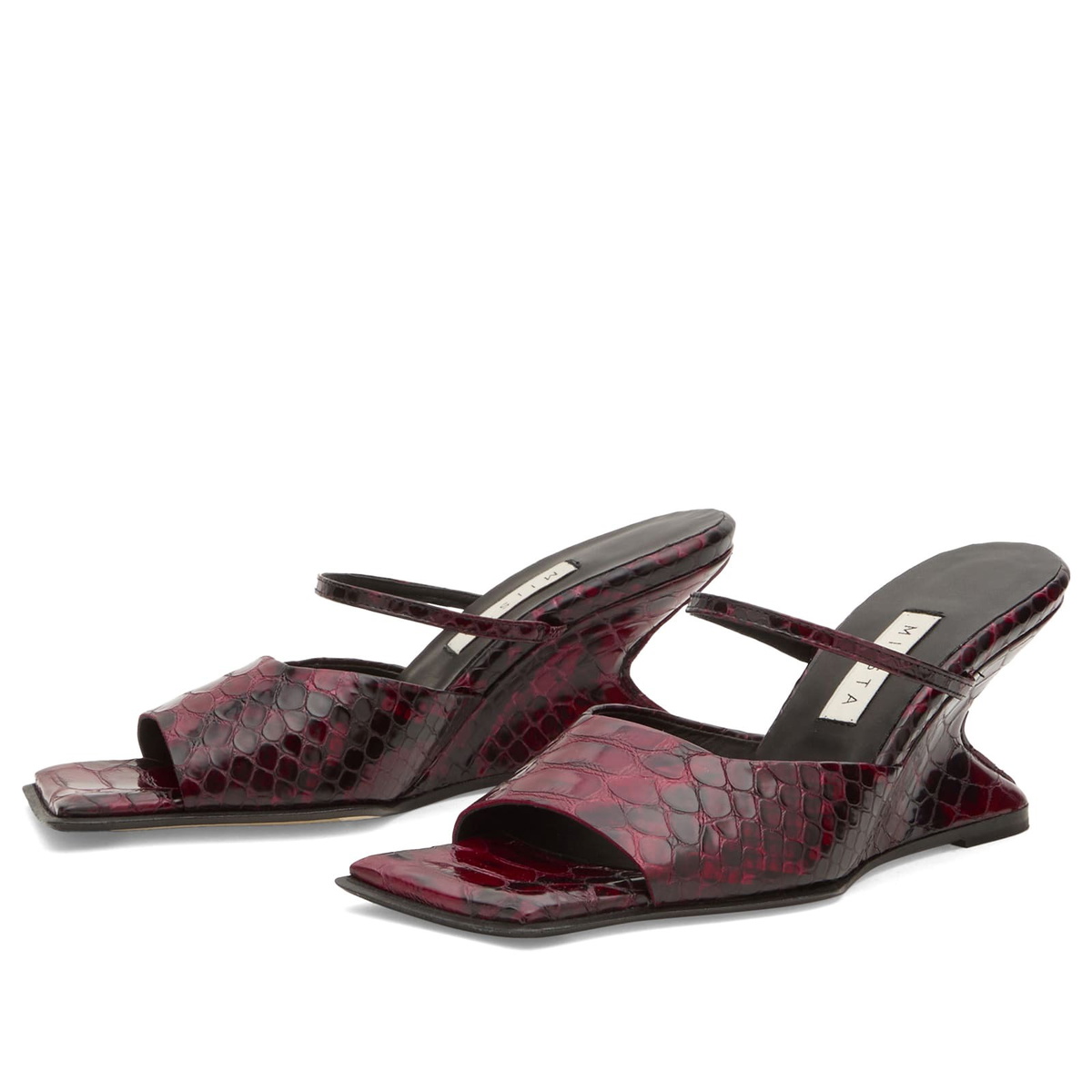 MIISTA Women's Egle Snake Sandals in Red