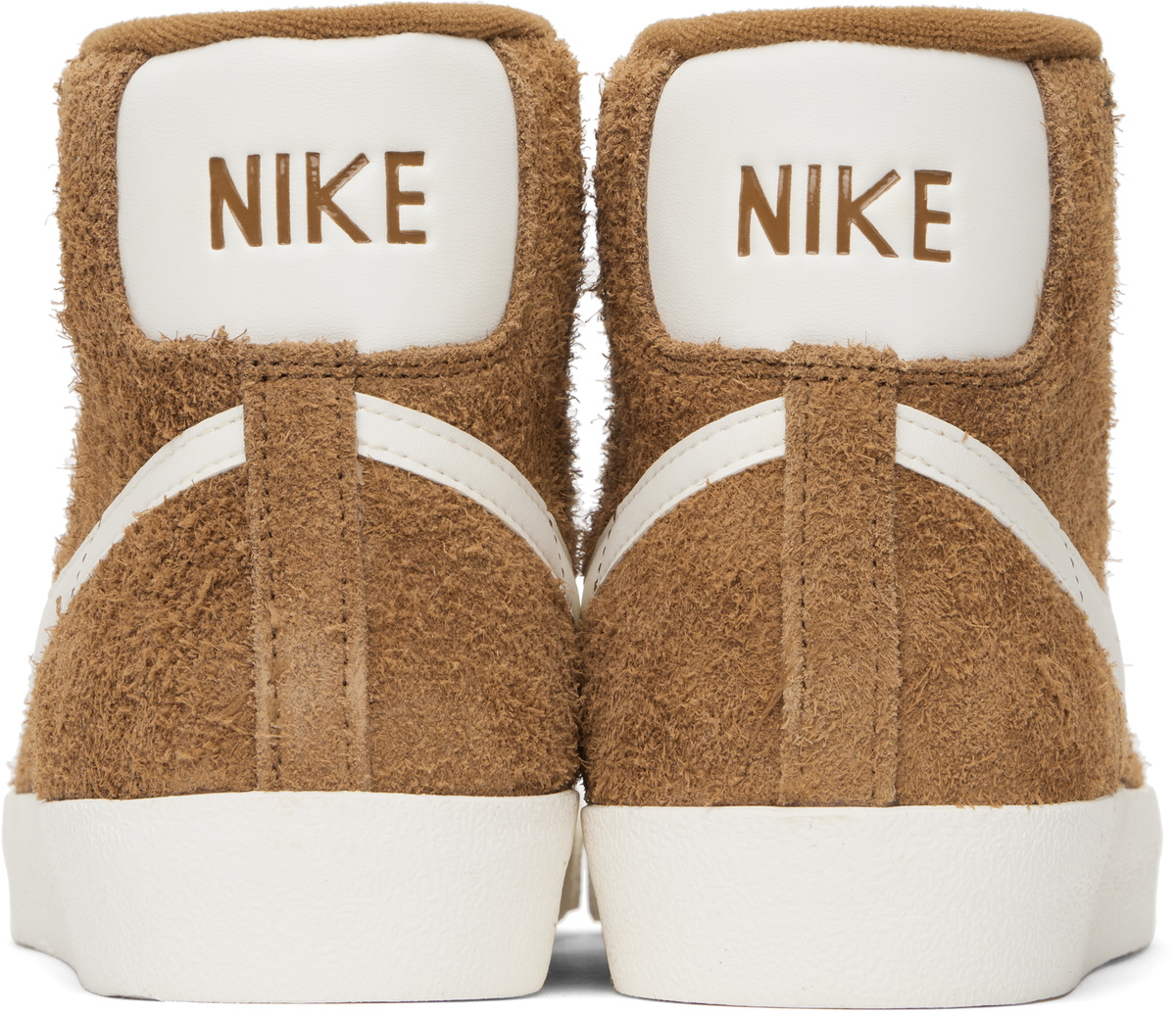 nike blazer mid 77 brown white pregame