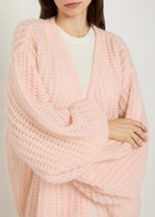 Toteme Puffed Mohair-blend Cardigan Light Pink