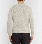 Camoshita - Mélange Cotton and Linen-Blend Sweater - Ecru