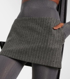 Alex Perry Pinstripe low-rise miniskirt