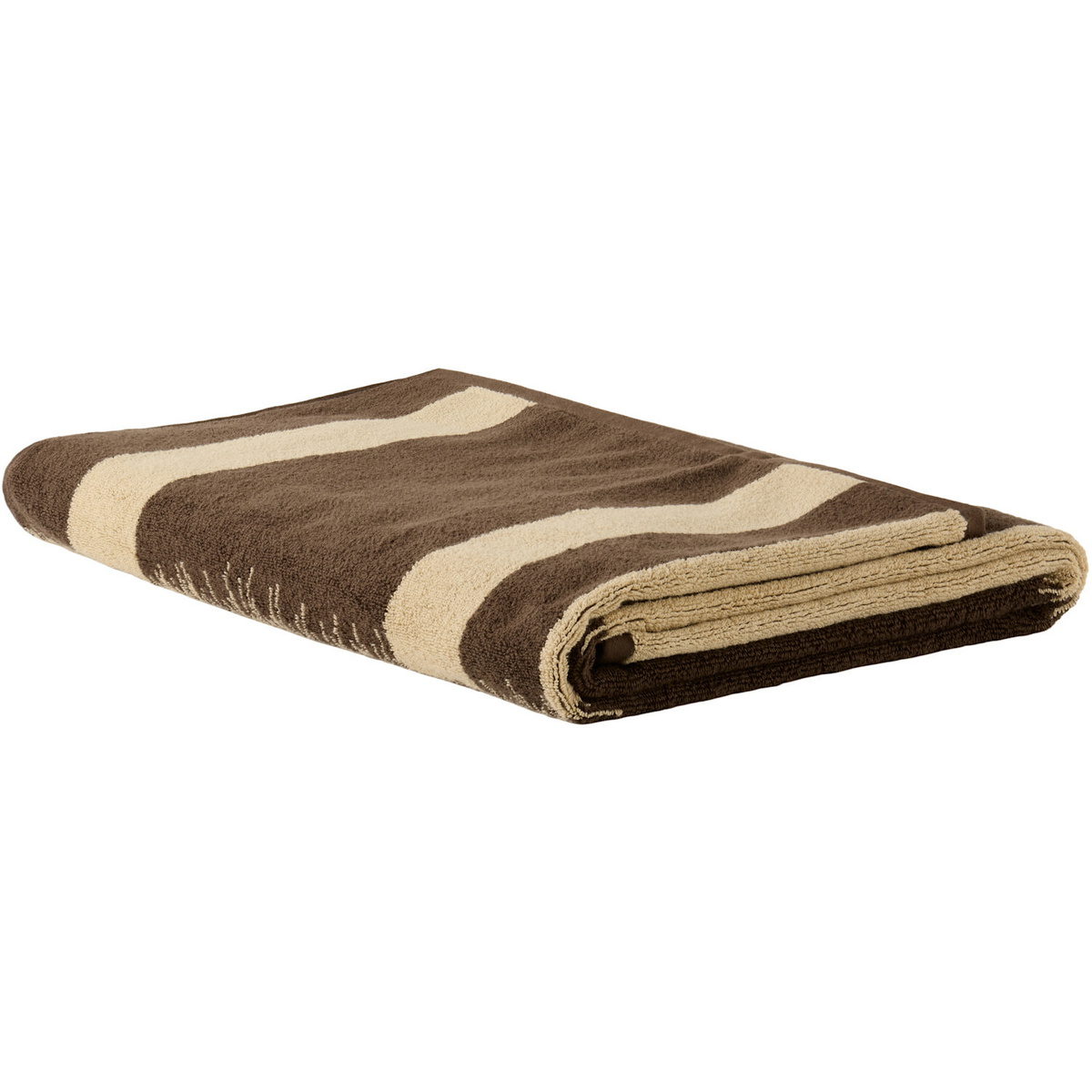 Autumn Sonata Brown & Beige Karin Bath Sheet
