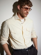 Cutler and Gross - 1425 Square-Frame Gold-Tone Sunglasses