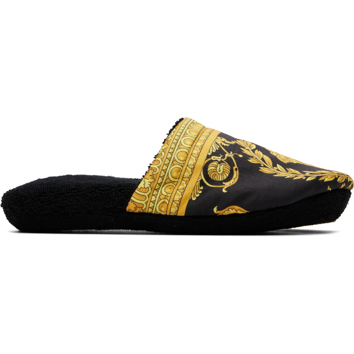 Photo: Versace Black 'I Heart Baroque' Slippers