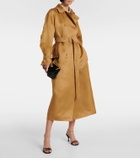 Max Mara Sacco silk organza trench coat