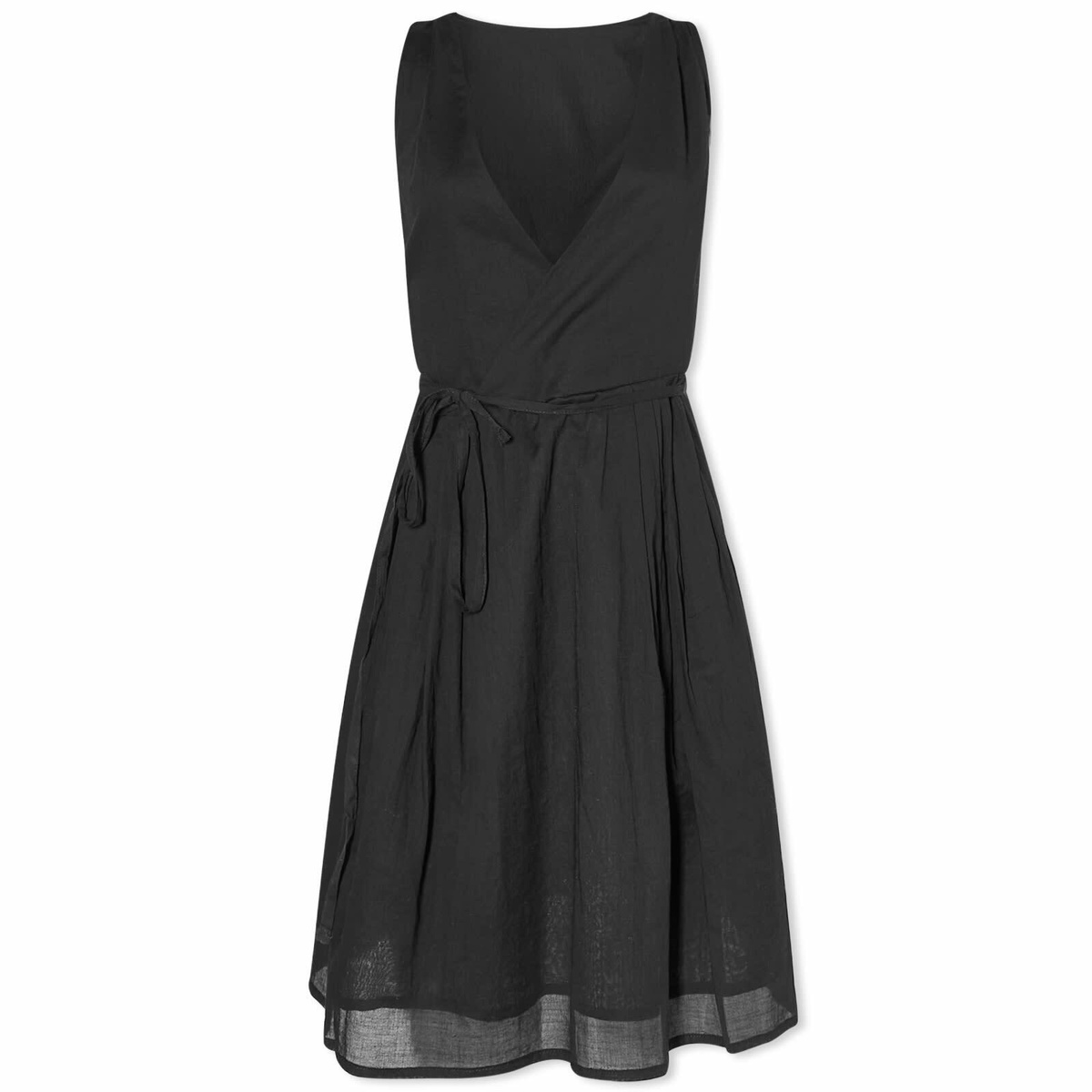 Deiji Studios Women's Wrap Tie Mini Dress in Black