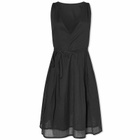 Deiji Studios Women's Wrap Tie Mini Dress in Black