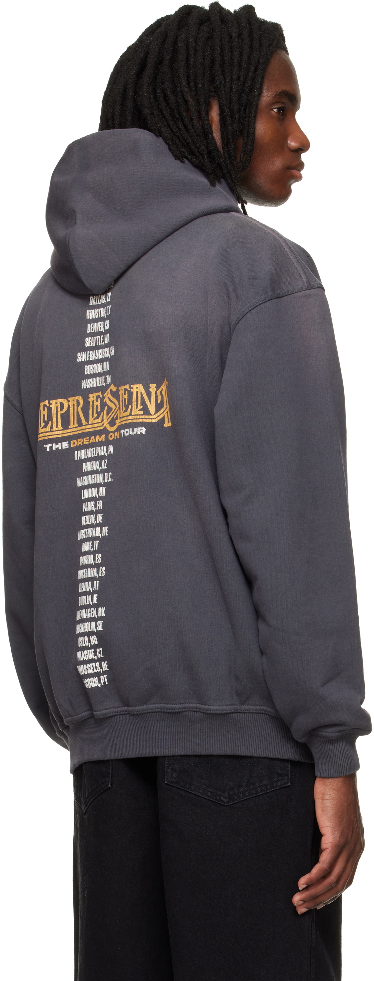 Represent Gray Golden Tour Hoodie