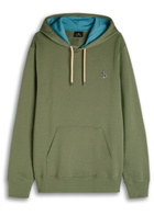 PS Paul Smith Logo-appliqué Hooded Cotton Sweatshirt Khaki