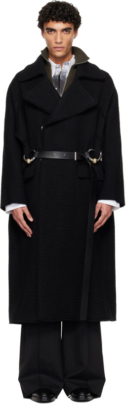 Photo: Jean Paul Gaultier Black 'The Long Gaultier' Coat