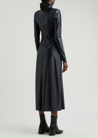 Day Birger ET Mikkelsen Shari Satin Stretch-jersey Midi Dress Black