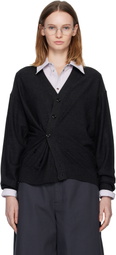LEMAIRE Gray Relaxed Twisted Cardigan
