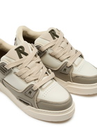 Represent Studio Panelled Leather Sneakers Beige
