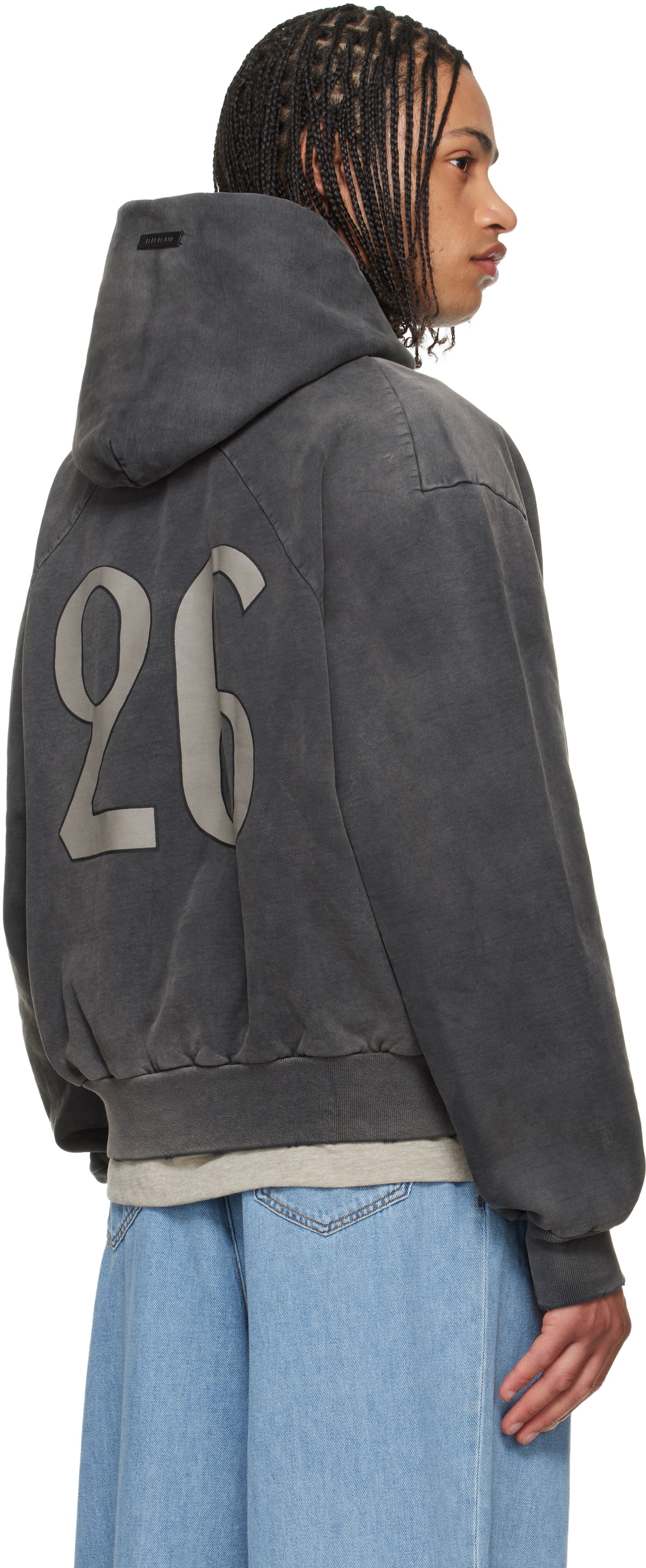 Fear of God Black '26' Classic Half Raglan Hoodie