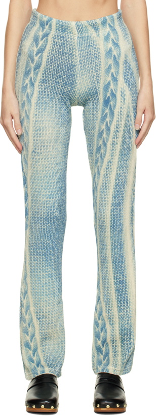 Photo: TheOpen Product Blue Patterned Lounge Pants