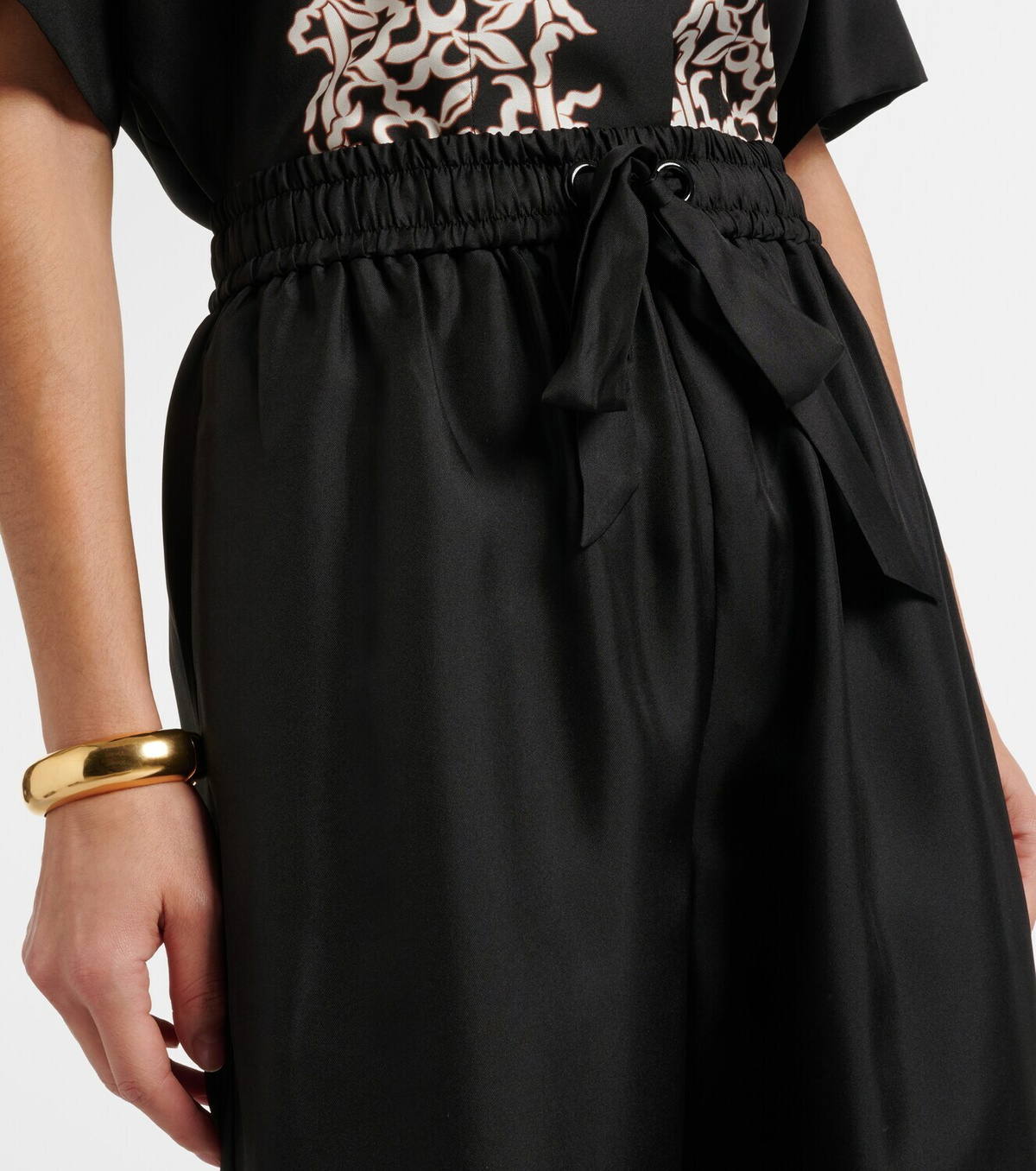 Rebecca Vallance Sundia silk wide-leg pants