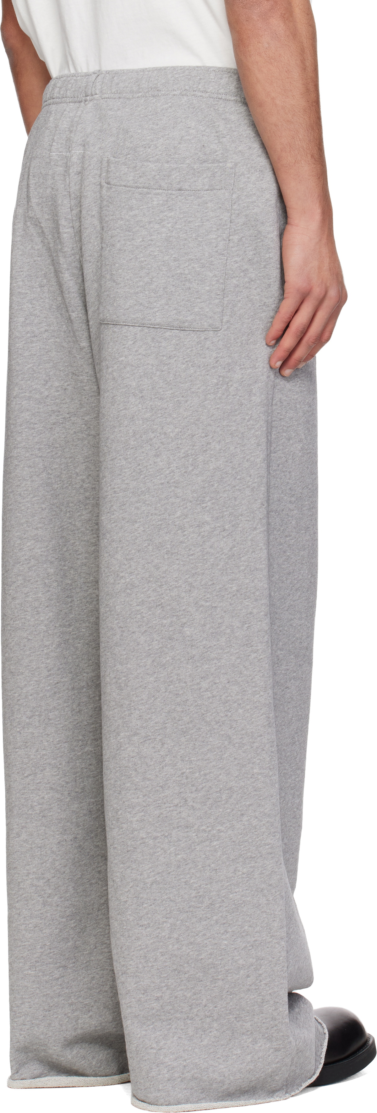 MM6 Maison Margiela Gray Label Patch Sweatpants