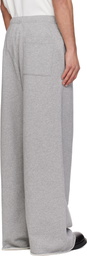 MM6 Maison Margiela Gray Label Patch Sweatpants