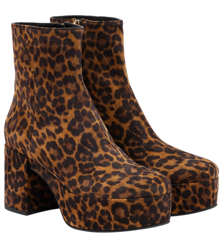 Photo: Gianvito Rossi Sally leopard-print suede ankle boots