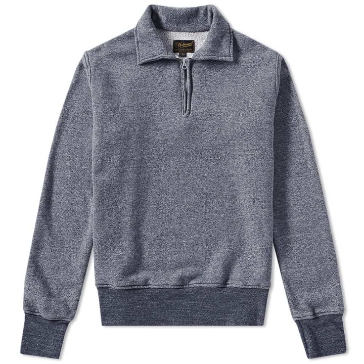 Photo: National Athletic Goods 1/4 Zip Campus Sweat Blue