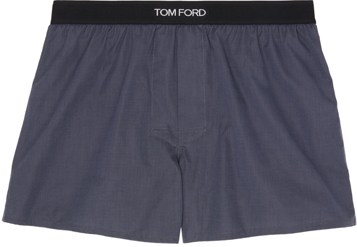 Photo: TOM FORD Gray Cotton Boxers