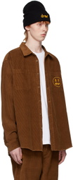 drew house SSENSE Exclusive Brown Painted Mascot Shirt