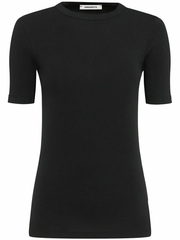 Photo: ANNAGRETA Daisy Stretch Cotton Jersey T-shirt