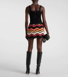 Alanui Kaleidoscopic cotton-blend miniskirt