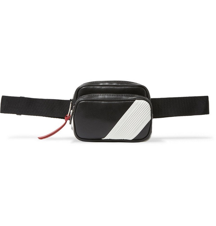 Photo: Givenchy - Logo-Appliquéd Leather Belt Bag - Black