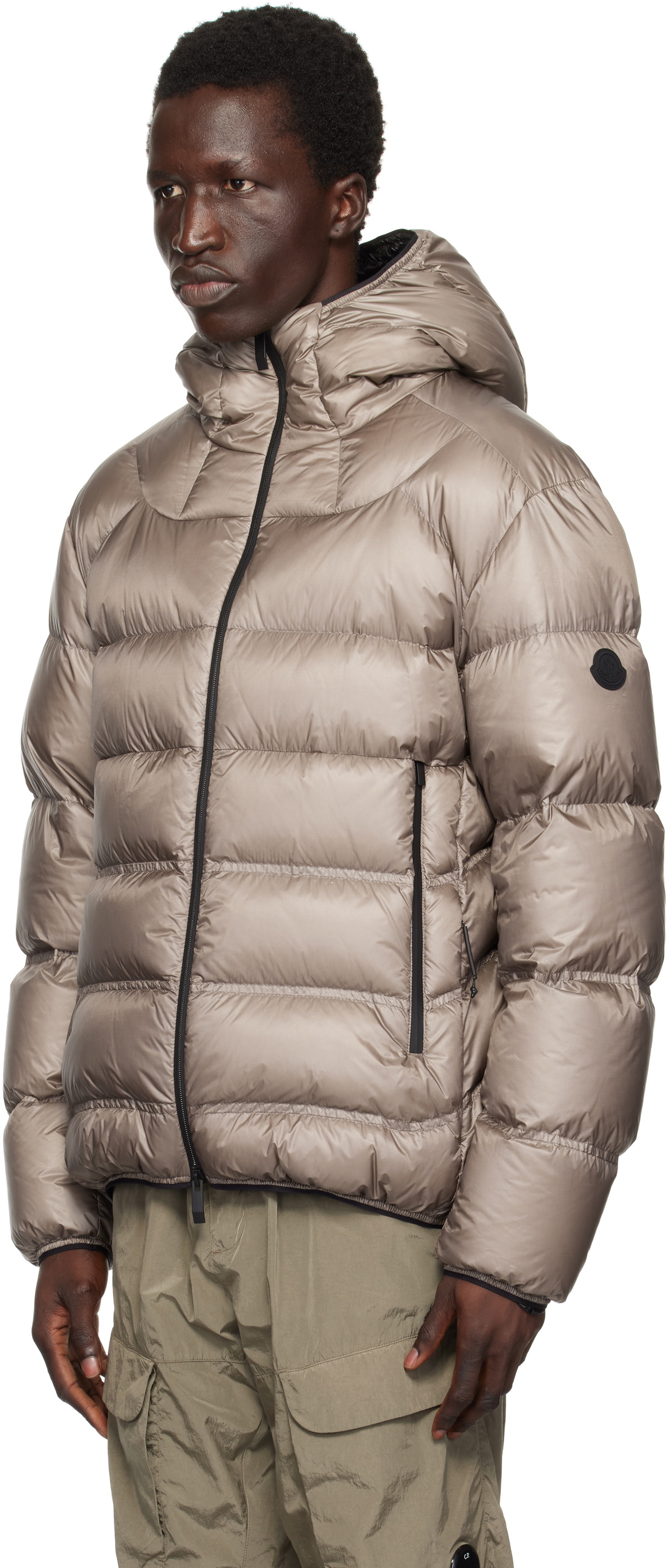 Moncler Beige Viani Down Jacket Moncler