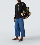 Loewe Paula's Ibiza Flex Anagram leather slides