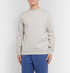 Oliver Spencer Loungewear - Harris Brushed Fleece-Back Cotton-Jersey Sweatshirt - Gray