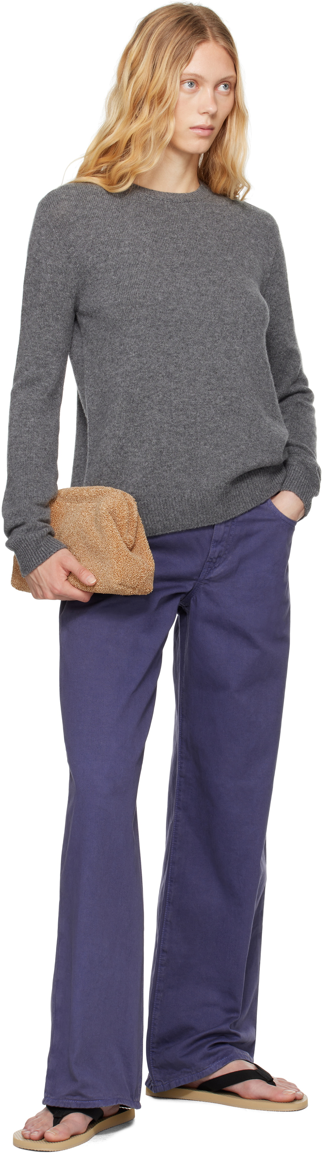 The Row Beige Mira Clutch The Row