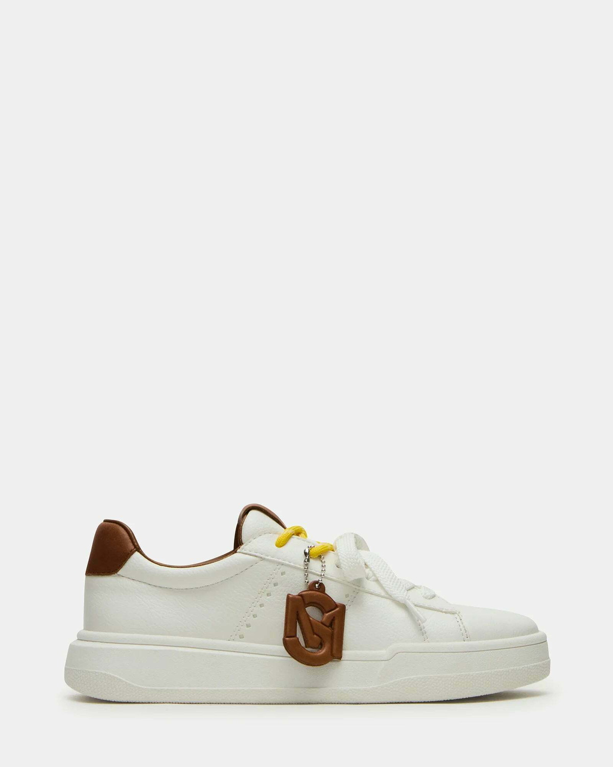 Steve Madden Marvin Sneakers in White Tan