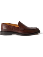 VINNY's - New Townee Leather Penny Loafers - Brown