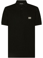DOLCE & GABBANA - Logo Cotton Polo Shirt
