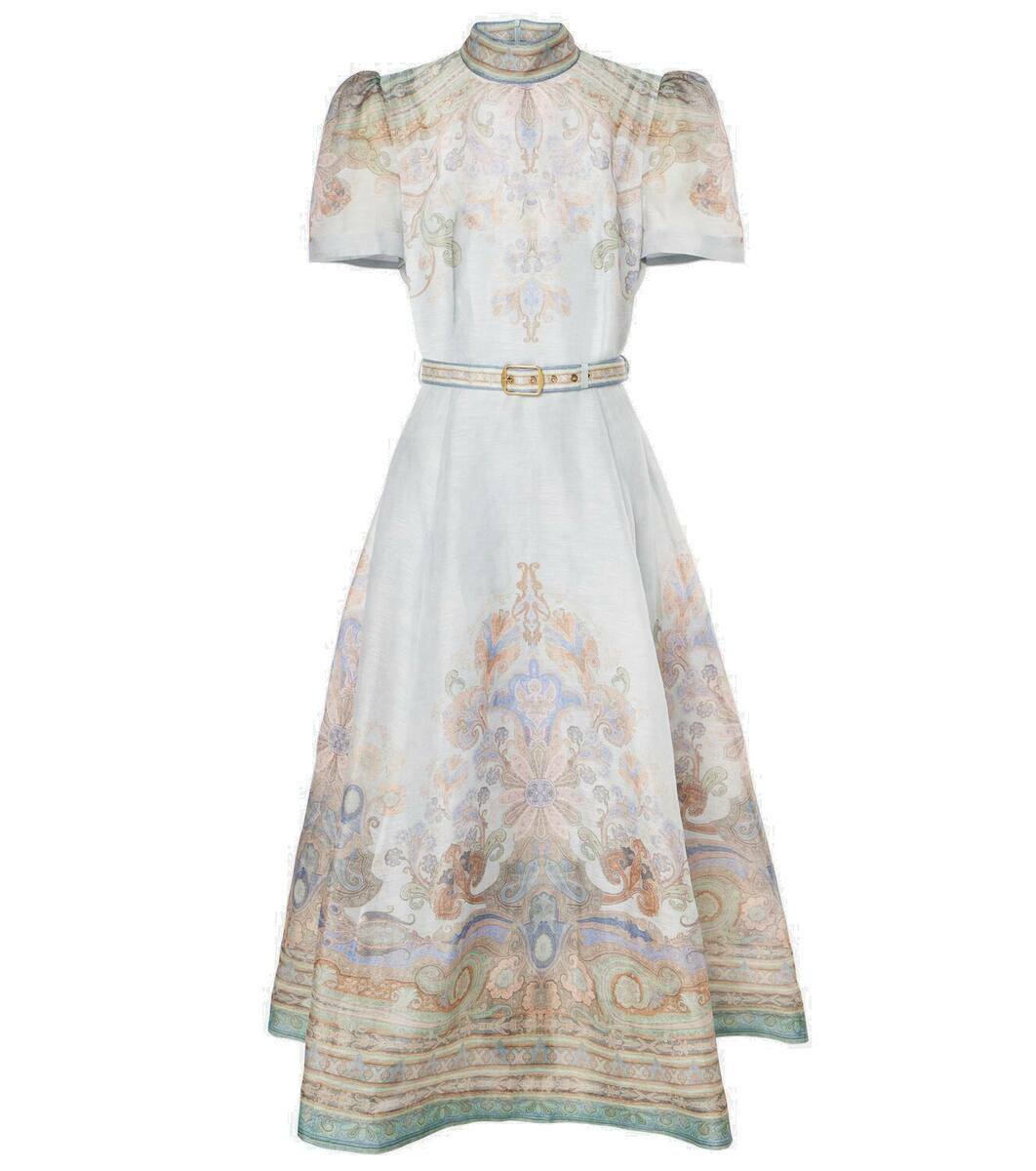 【Zimmermann】Eden linen and silk midi dress Zimmermann Eden linen and silk midi dress Zimmermann