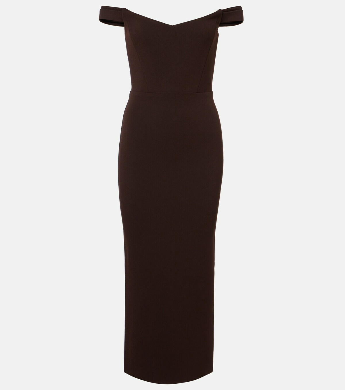 Alex Perry Off-shoulder midi dress